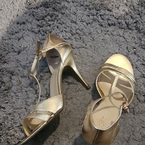 Elegant Gold Stiletto Heels